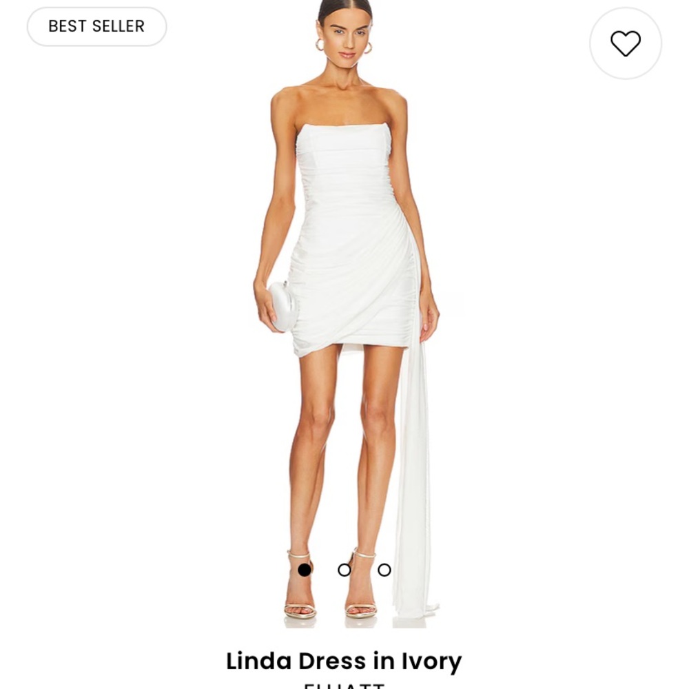 Elliatt Linda Strapless Mini Dress in Ivory